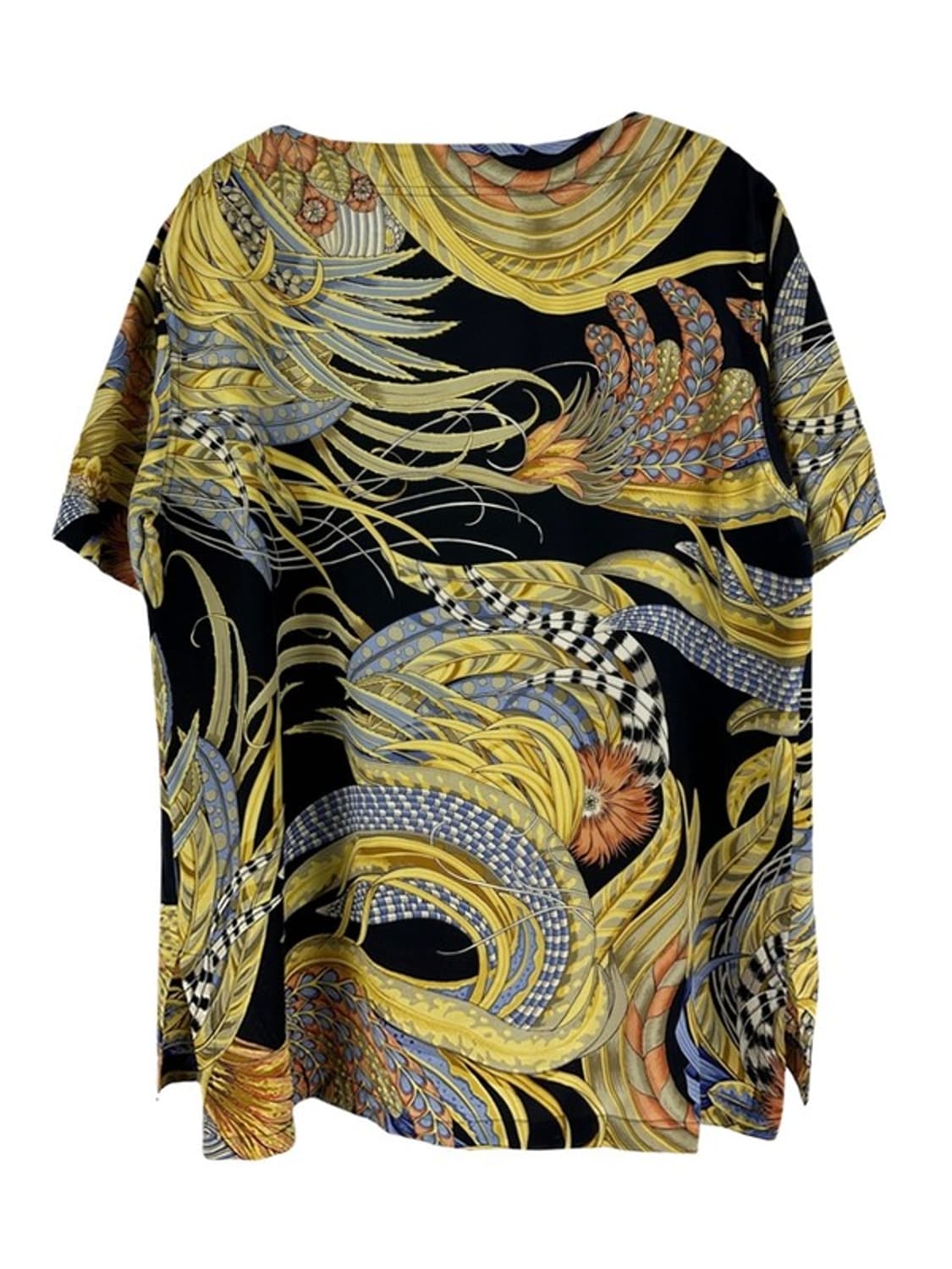 [S] FERRAGAMO 페라가모 실크100% 바로크패턴 블라우스 상품이미지2