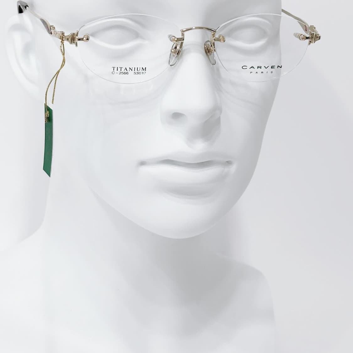 키지클럽 CARVEN 골드 포인트 무테 데드스탁 빈티지안경 상품이미지7