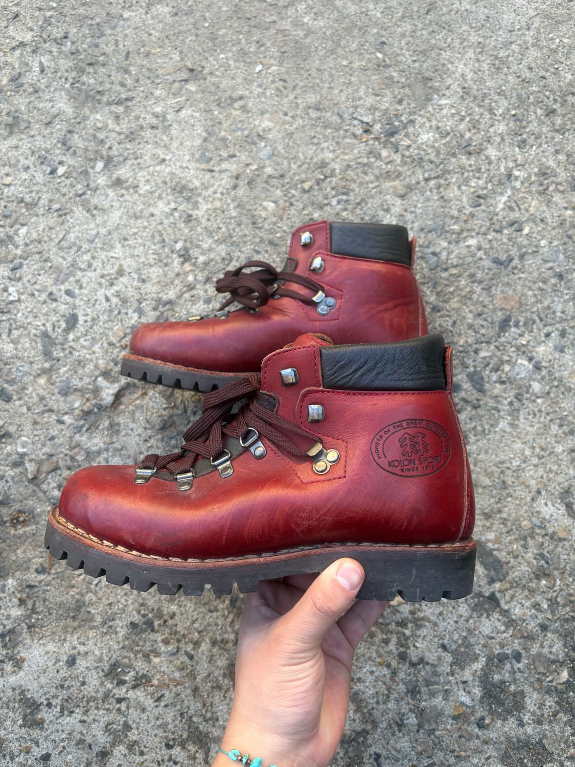 코오롱 통가죽 등산화 w245 상품이미지1