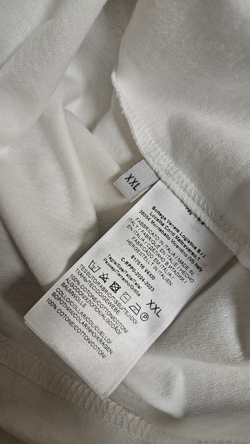 BOTTEGA VENETA 보테가베네타 소프트 코튼 저지 반소매 티셔츠 상품이미지4