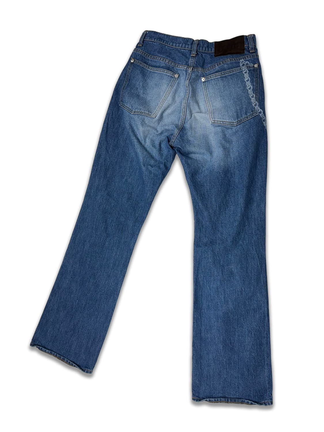 마수 데미지 플레어 데님 팬츠 상품이미지2