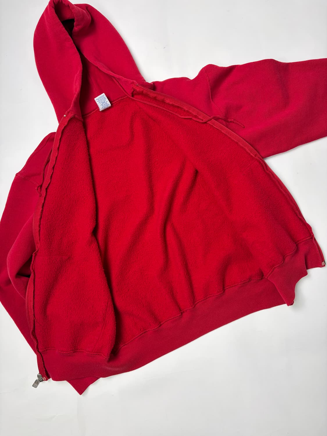 90s Russell Zip Up Hoodie (red) 상품이미지7