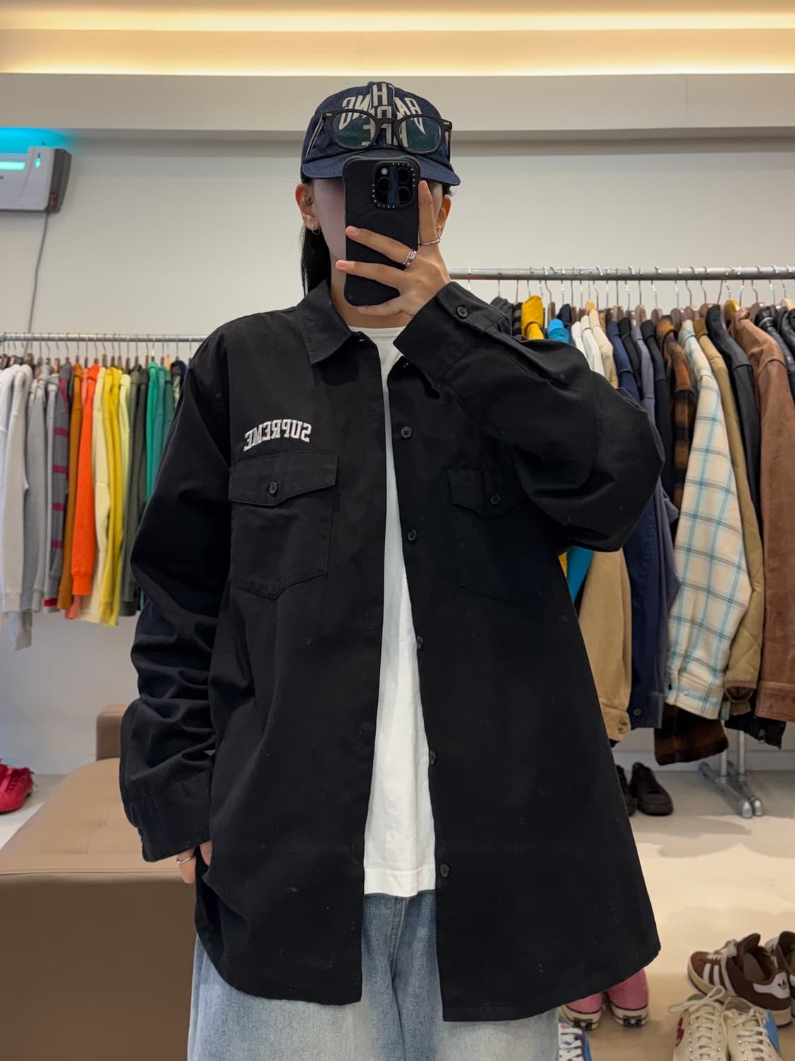 슈프림 듀얼포켓 자수 워크셔츠 상품이미지7