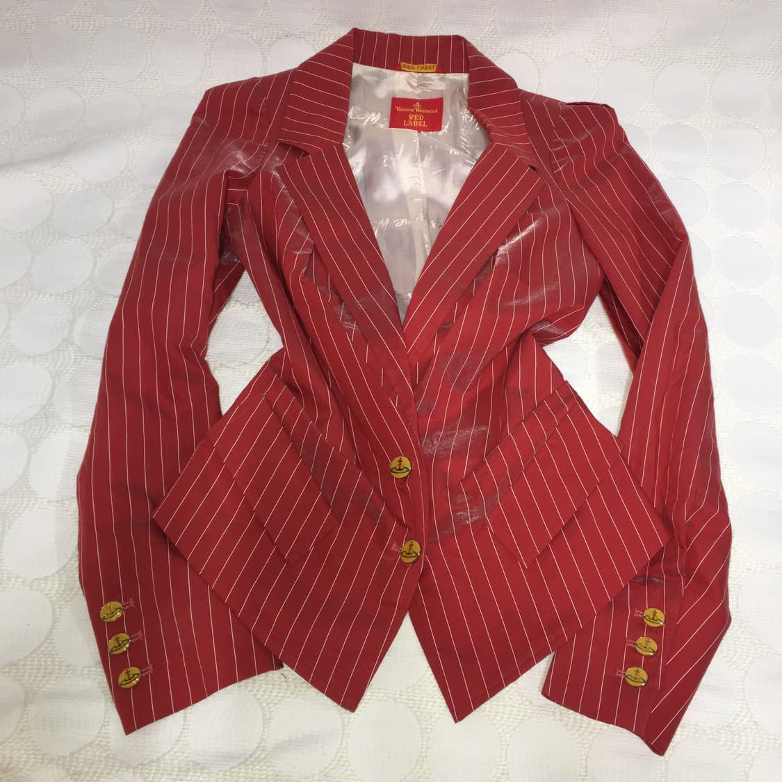 Vivienne Westwood 레드 스트라이프 자켓 상품이미지5