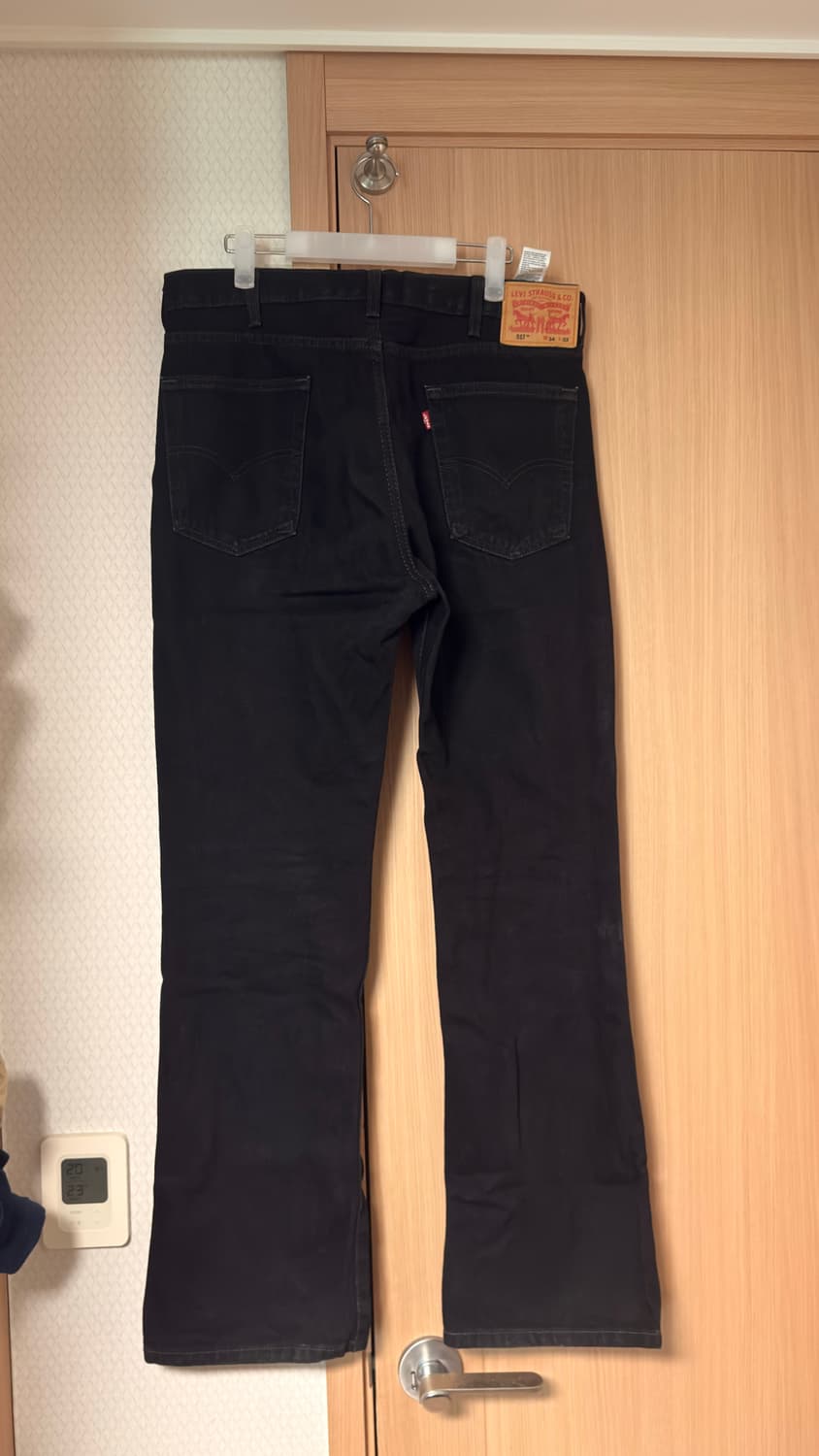 리바이스 517 올블랙 데님팬츠 청바지 W34 L32 상품이미지3