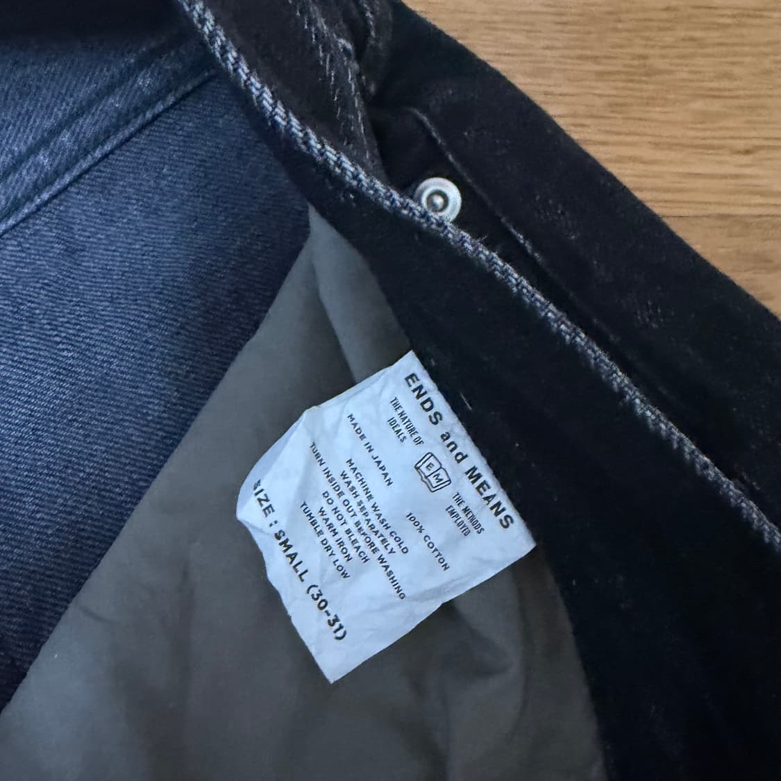 ends and means 5p 데님 워시드블랙 상품이미지3