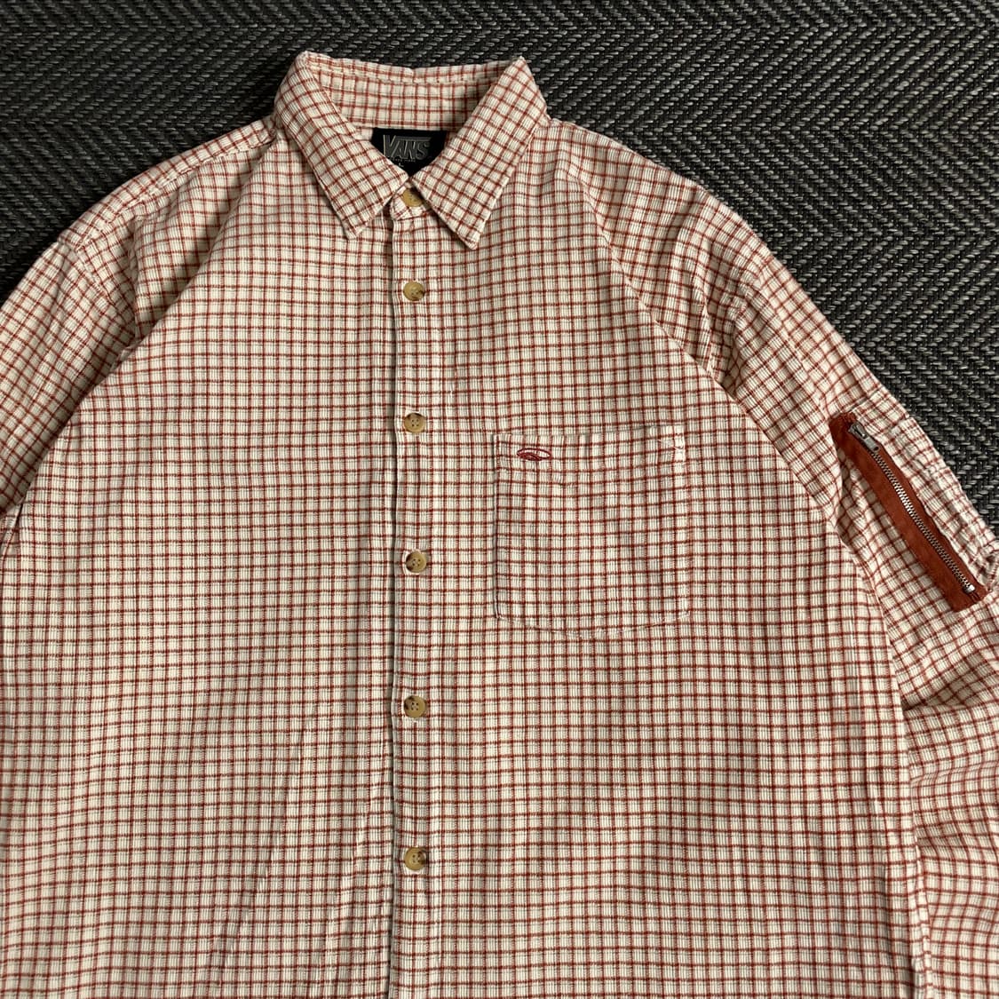 반스 올드스쿨 오버핏 체크 패턴 울 셔츠y 3792 상품이미지5