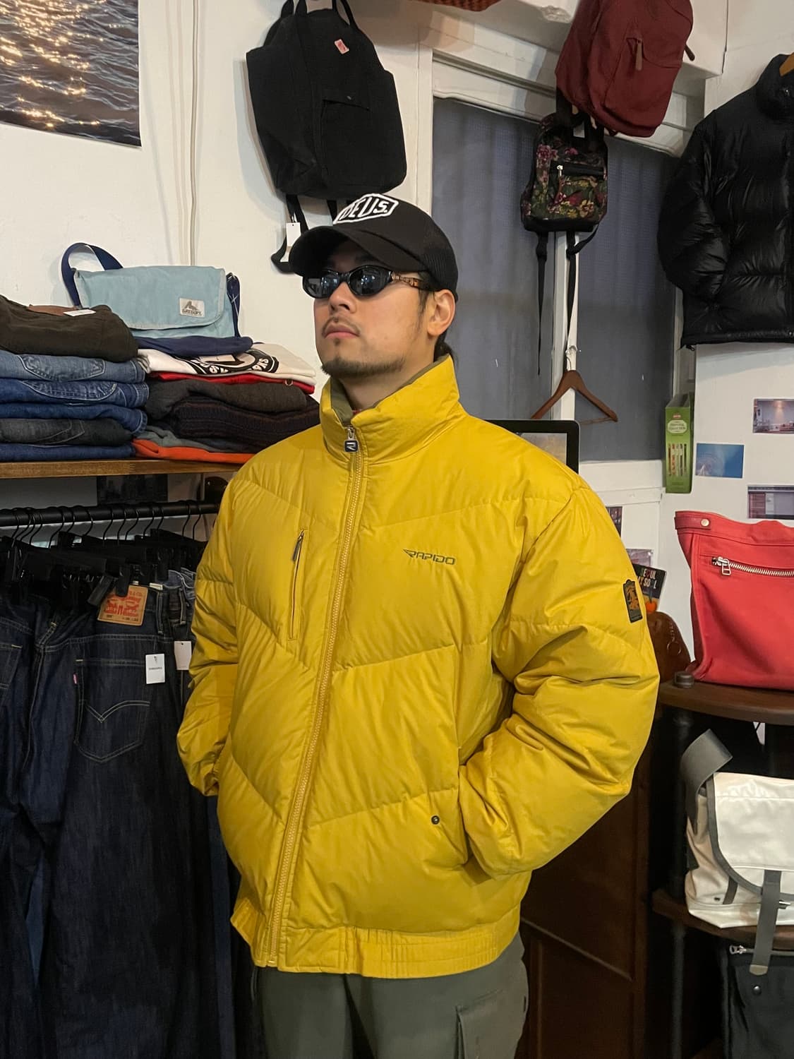 Rapido 빈티지 패딩 옐로우 105 상품이미지2