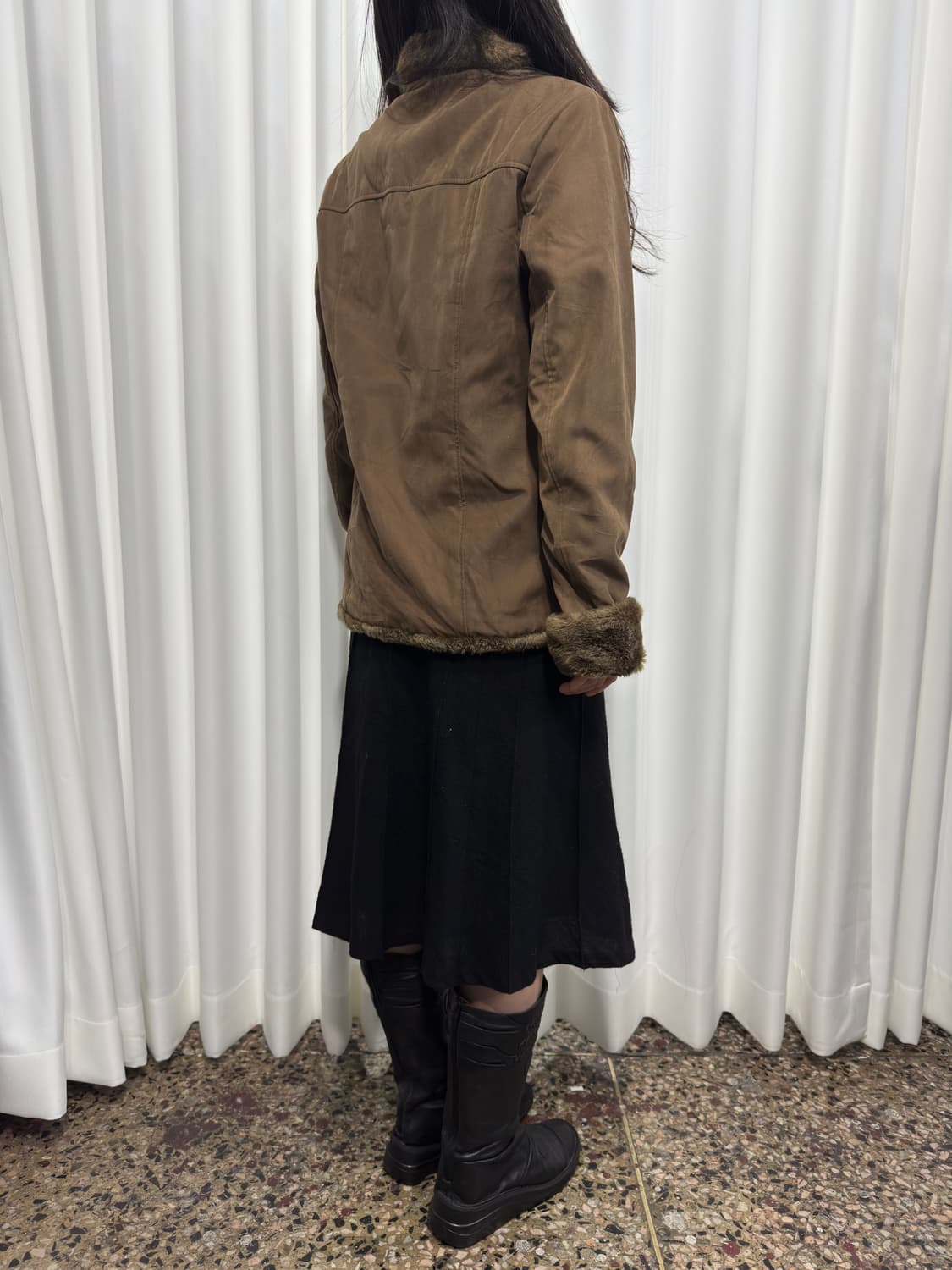 brown fur jacket 상품이미지5