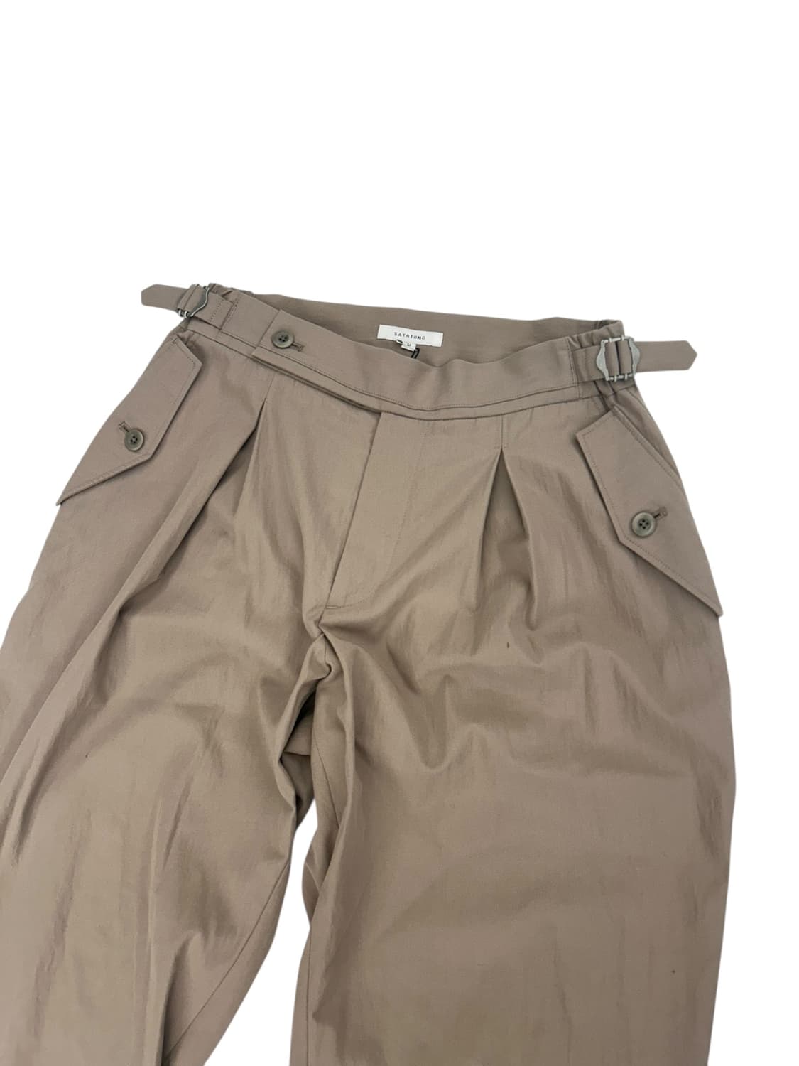 사야토모 코튼 나일론 밀리터리 팬츠 상품이미지1