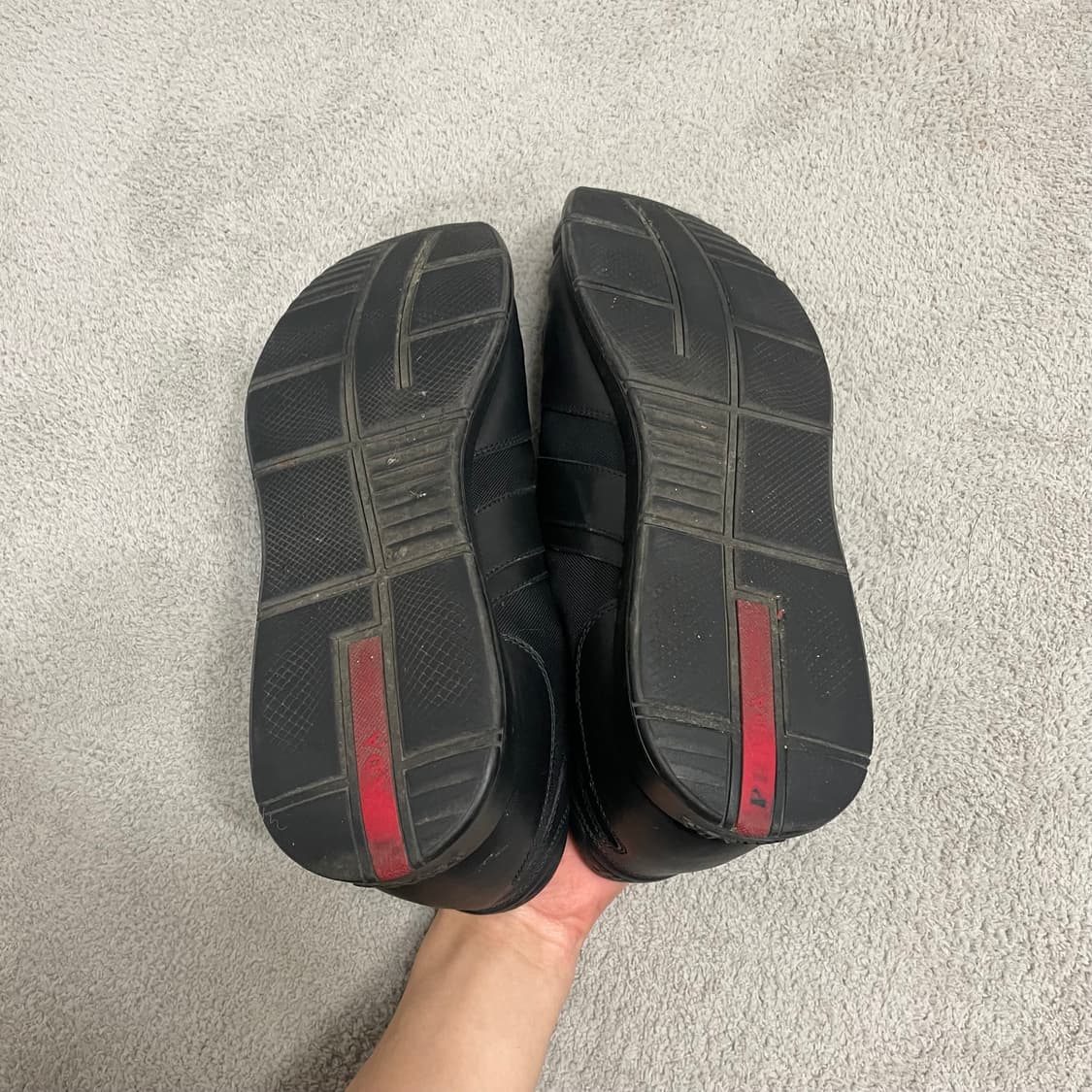 290) 프라다 스포츠 레더 로고 나일론 스니커즈 상품이미지7