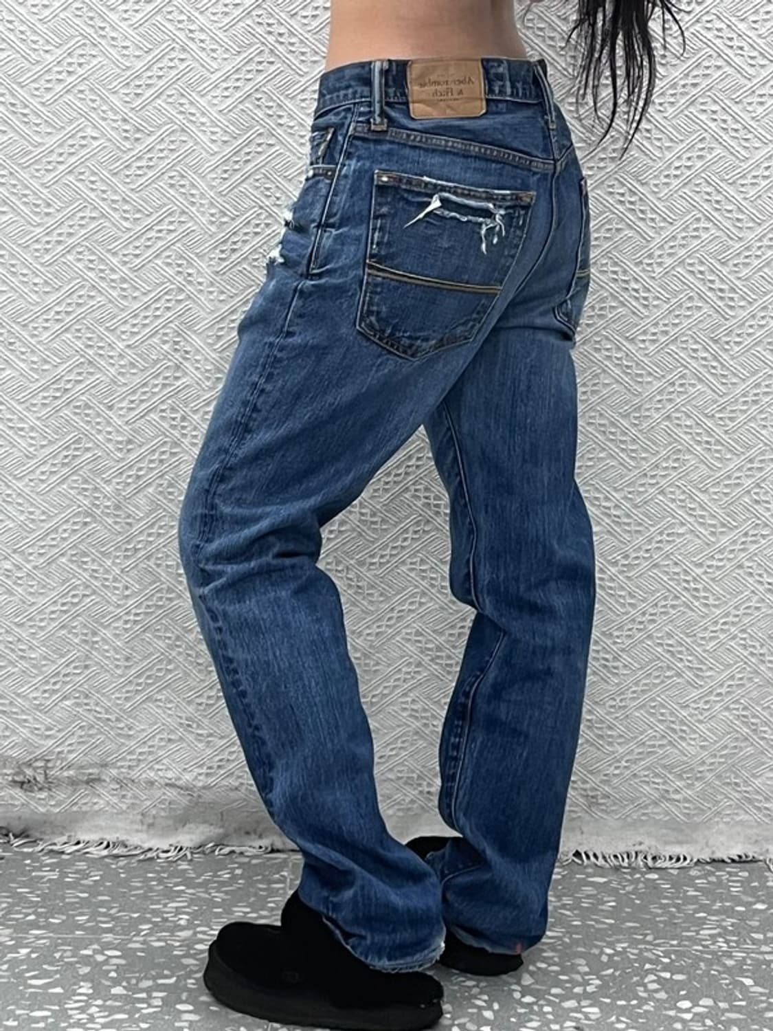 아베크롬비 스트릿 힙합 아메카지 찢청 데님팬츠 32인치 C10405 상품이미지1