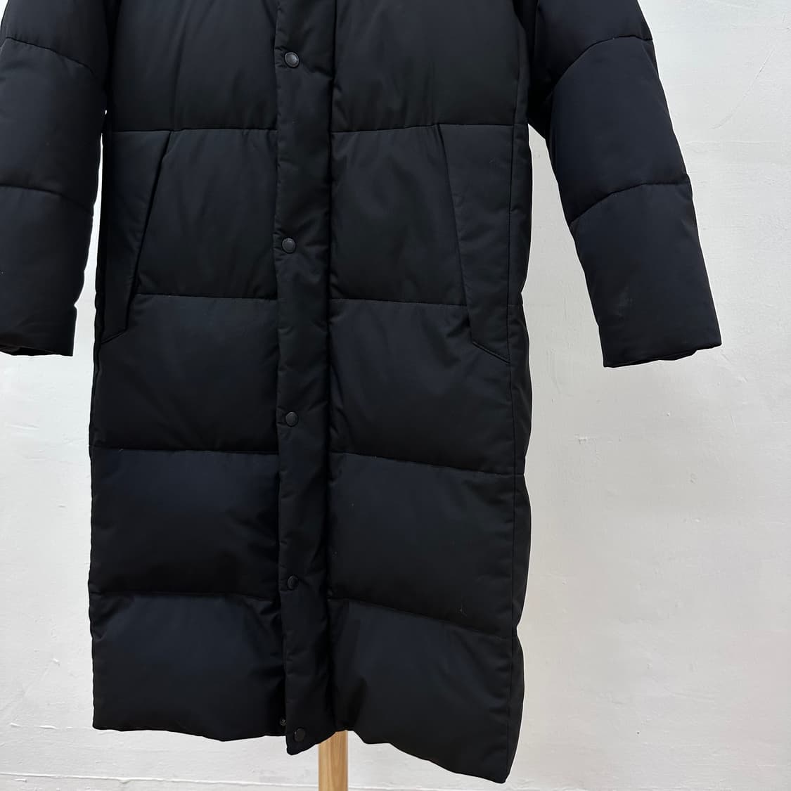 코오롱스포츠 여성 거위털 롱패딩 점퍼 블랙 90 JS20 상품이미지3