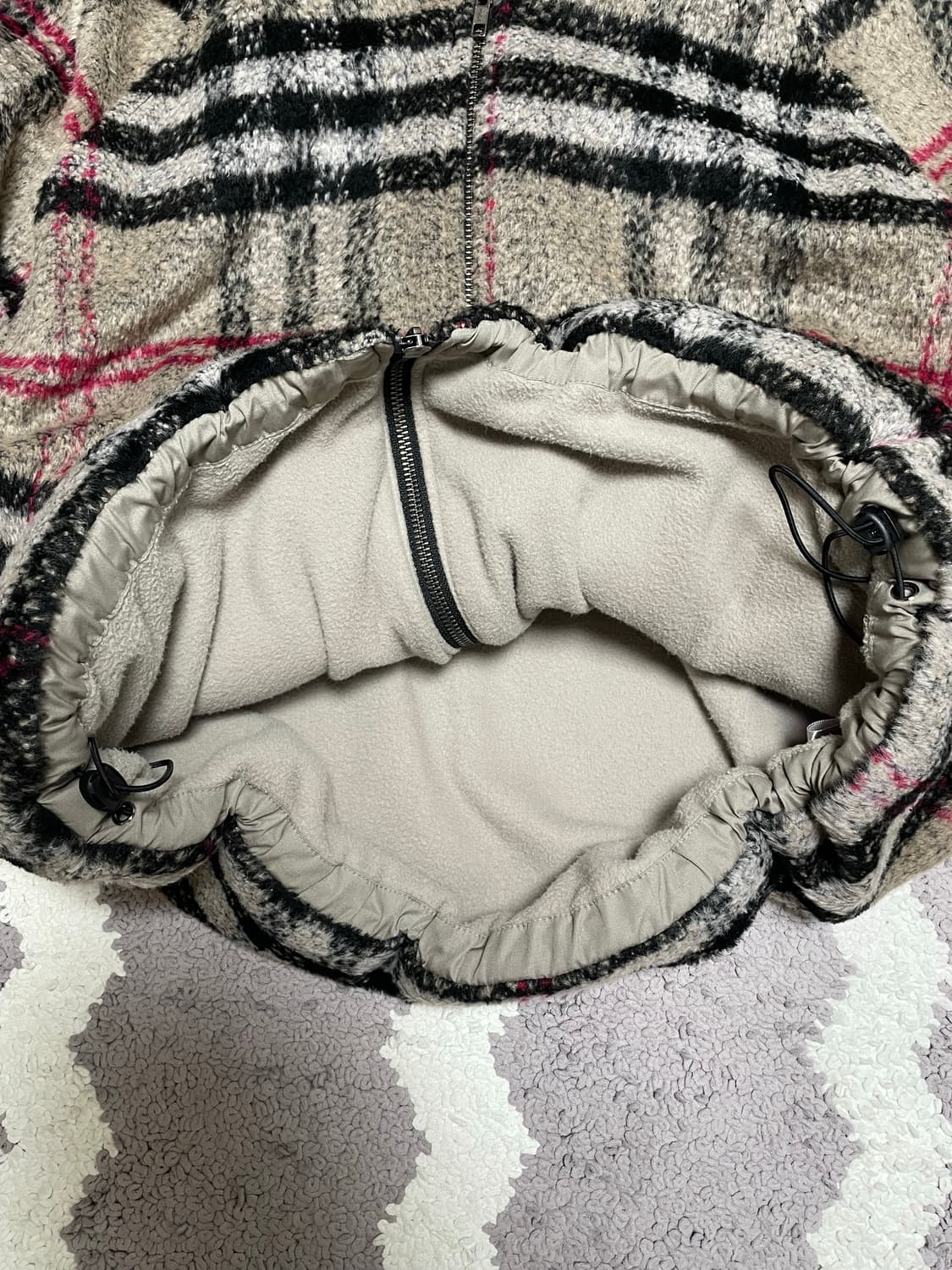 언더마이카 런던 헤리티지 체크 플리스 후드집업 1 사이즈 상품이미지6