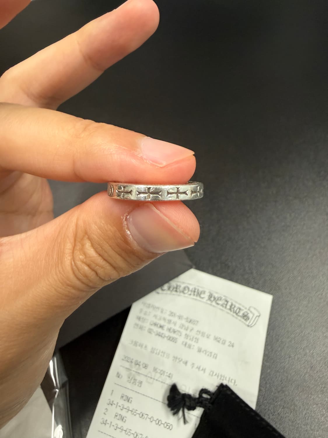 크롬하츠 퍽유링 3mm 5사이즈 상품이미지2