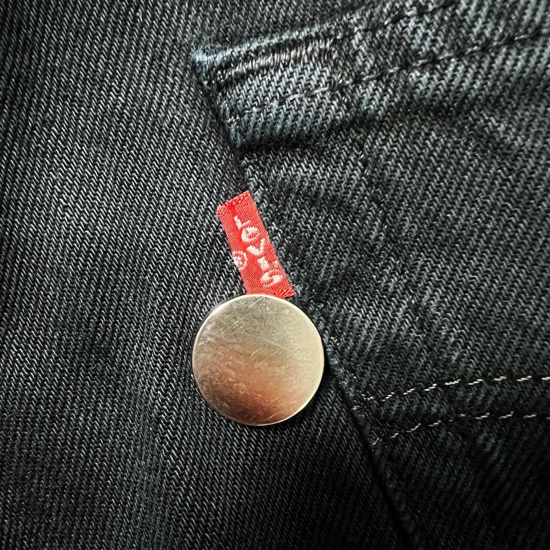 올드파크 리바이스 리메이크 블랙 데님 (L) 상품이미지7