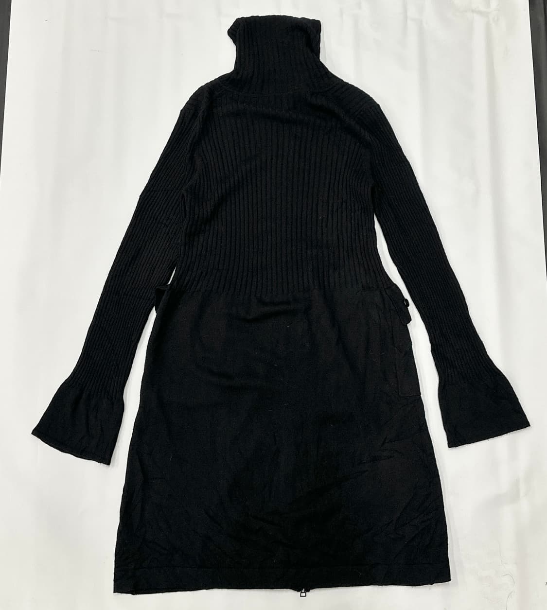 🖤지뢰계 마계 슬림 골지 원피스🖤 블랙 고스로리 공겜여주 커프 상품이미지3