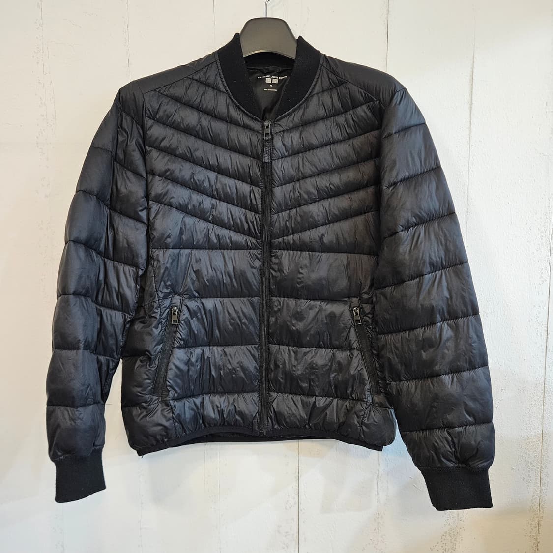 블루종 경량패딩 점퍼 105 블랙 실측 100 상품이미지1