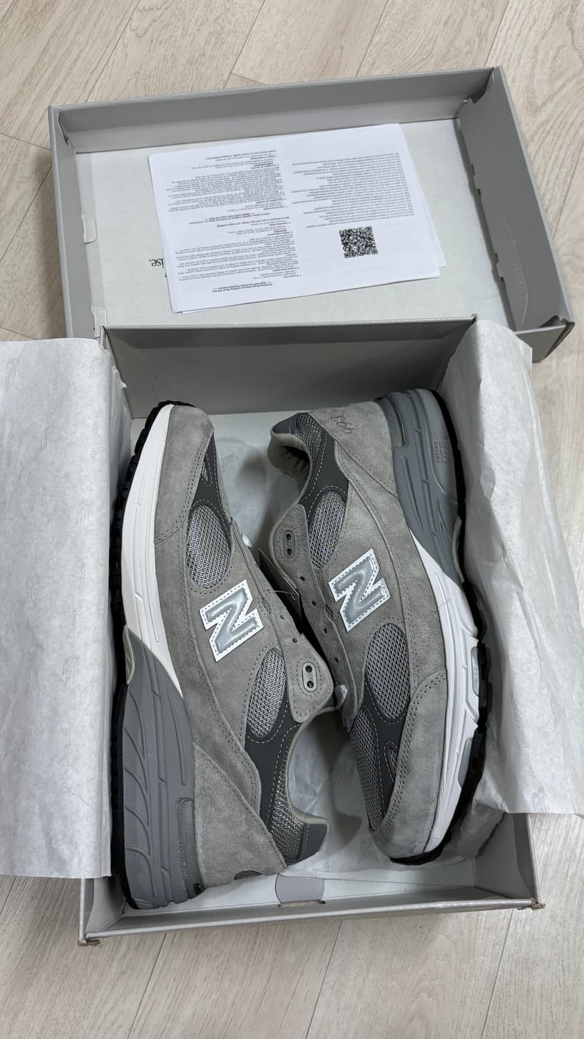 Usa 뉴발란스 993 그레이 275 풀박 새상품 상품이미지2