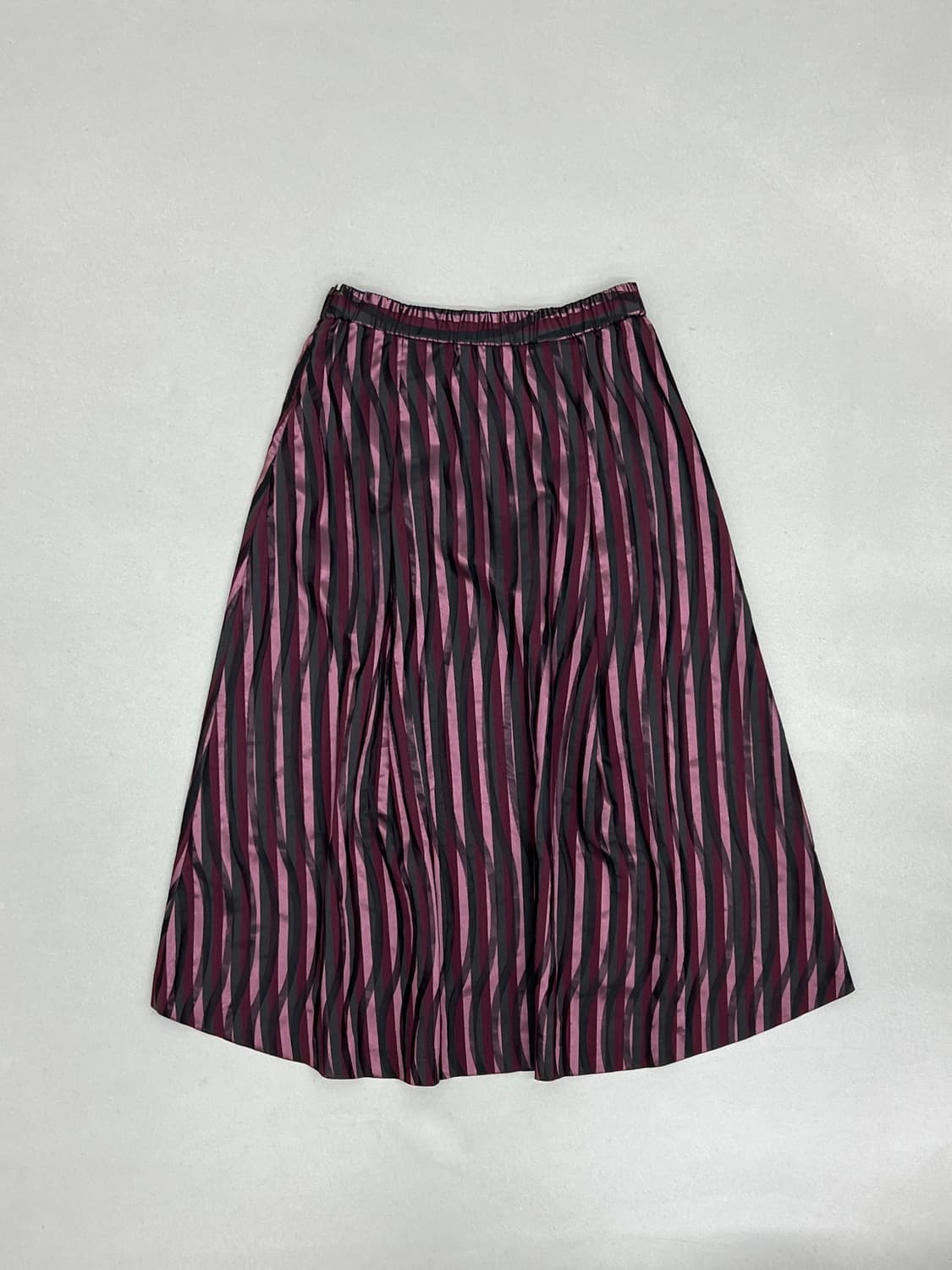 GABARDINE K.T 스트라이프 롱 스커트 상품이미지6
