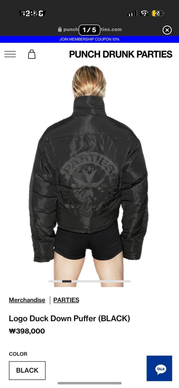 펀치드렁크파티즈 패딩 상품이미지2