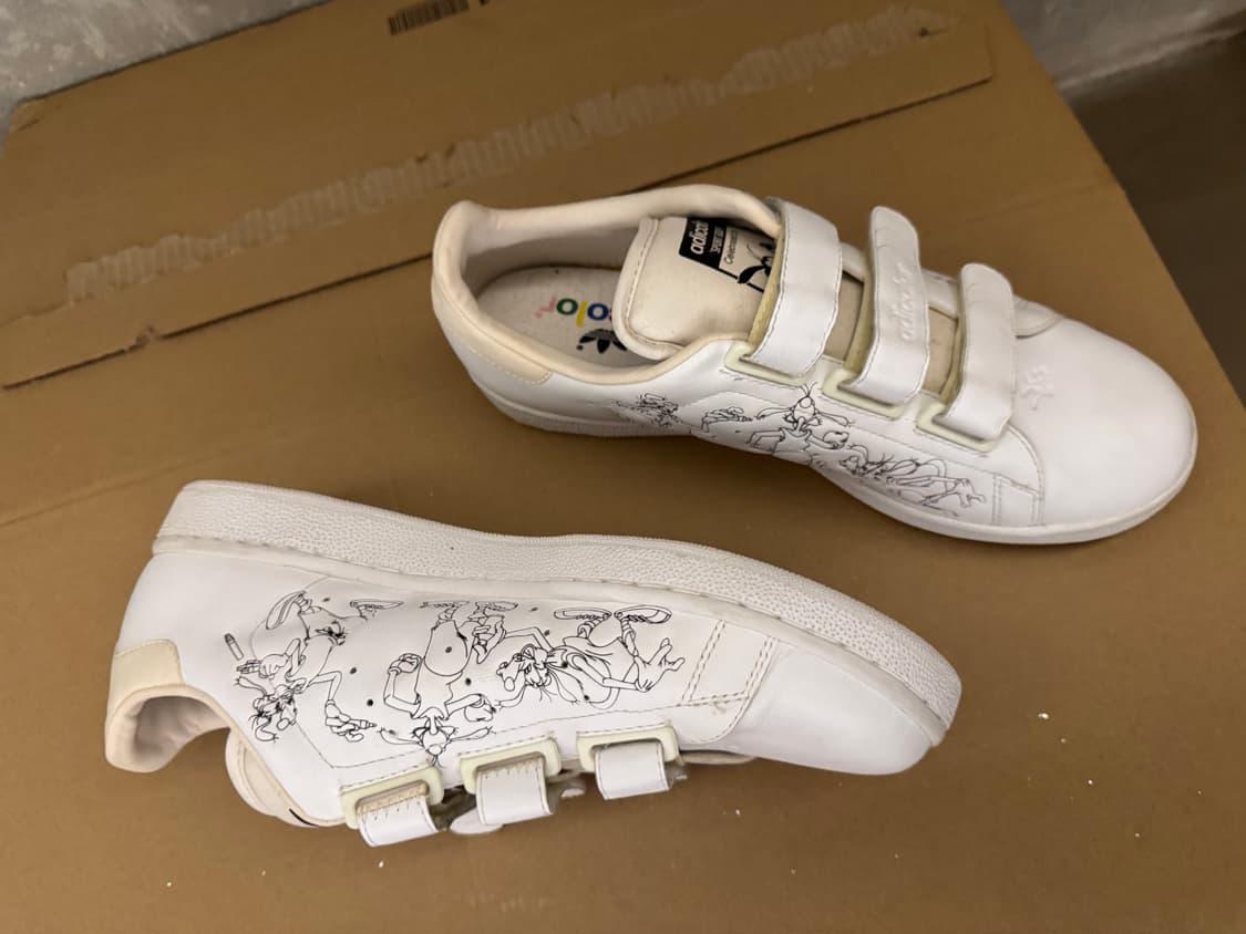 [270] 프랑스구매 아디다스 오리지널 아디컬러화이트 스탠스미스2 벨크로 상품이미지3