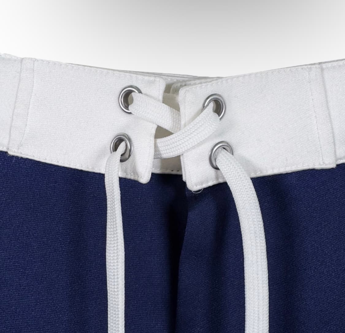 [42] 미우미우 남성 콘트라스트 드로우스트링 새틴 버뮤다 팬츠 반바지 상품이미지3