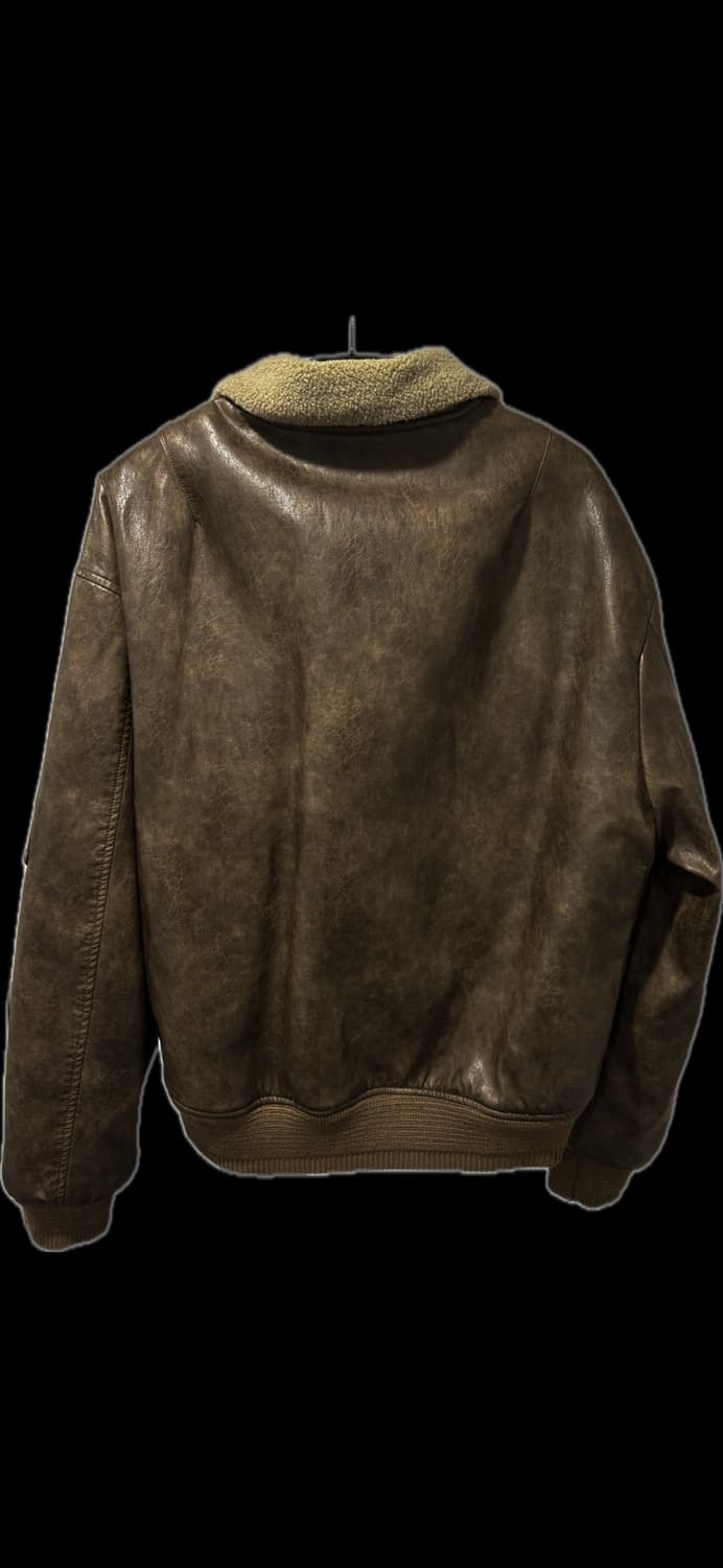 비건 레더 무스탕 외부 미실착  상품이미지2