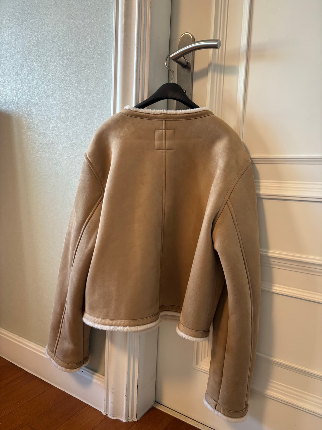 자라 골든 버튼 더블 사이드 자켓 샌드 상품이미지2