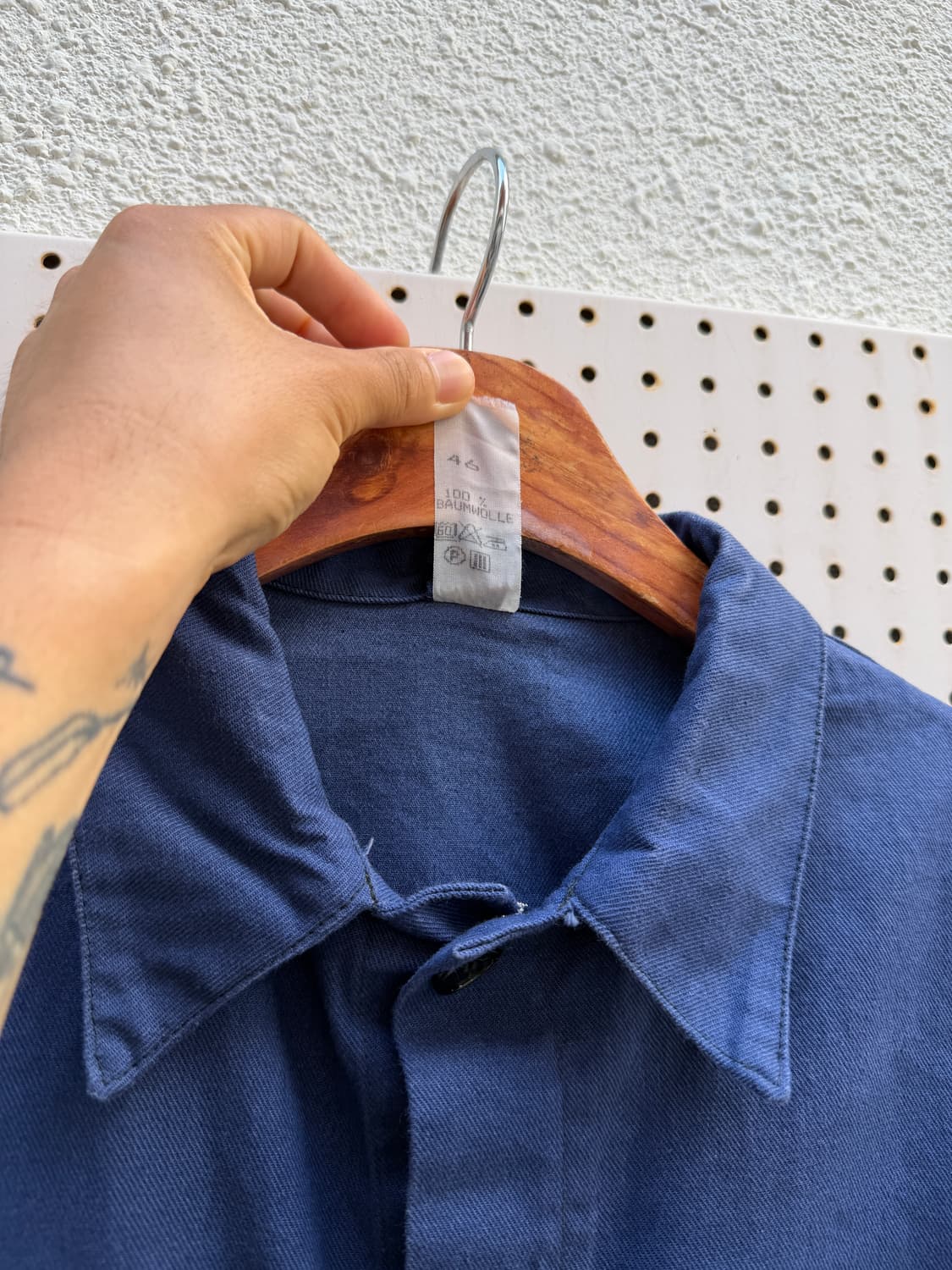 1980s GERMAN NAVY BLUE WORK 유로피안워크자켓 상품이미지6