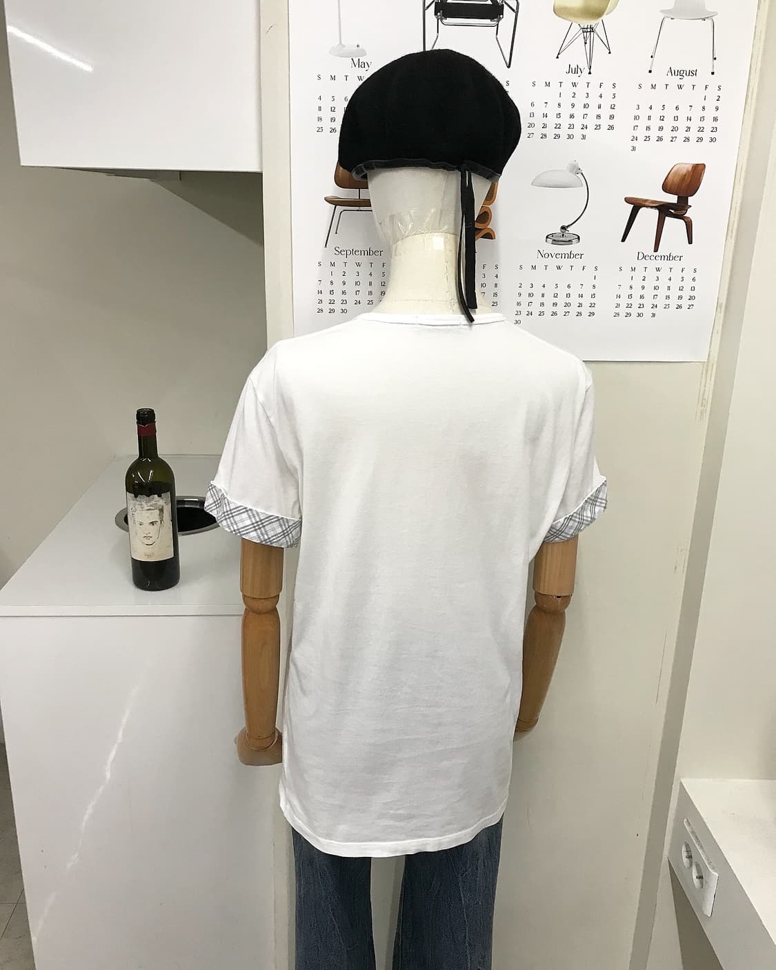 버버리 로고 브이넥 반팔티 상품이미지8
