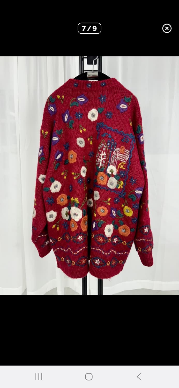 입체 꽃 니트스웨터 상품이미지7