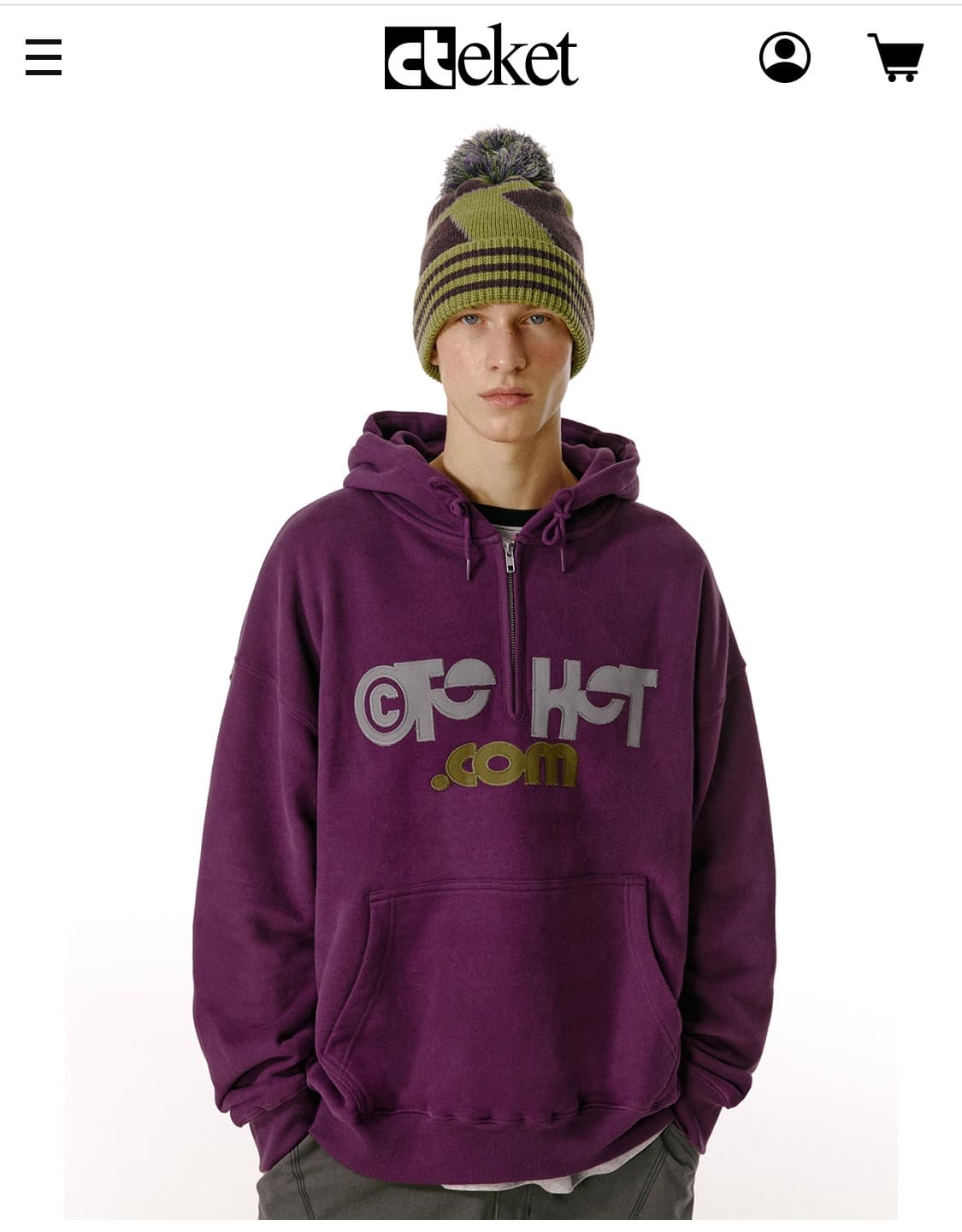 테켓 teket 후드 후디 하프집업 상품이미지1