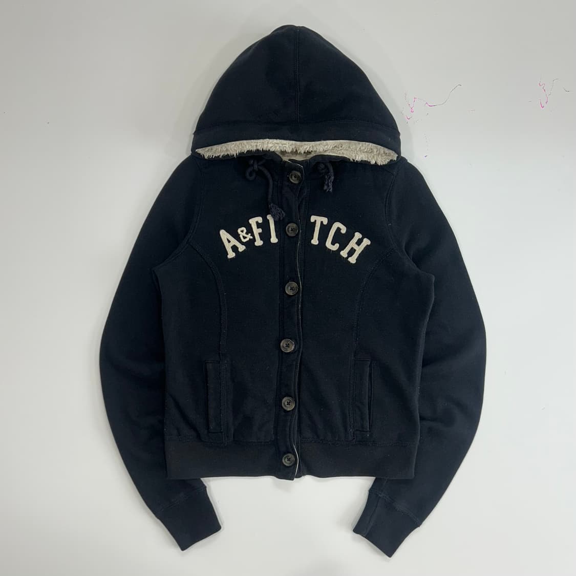 Abercrombie 아베크롬비 버튼업 퍼 안감 후드집업 상품이미지3