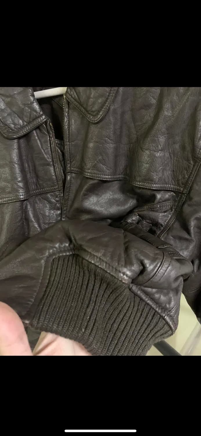 이세이 미야케 hai sporting gear 레더 봄버 자켓 점퍼 상품이미지4
