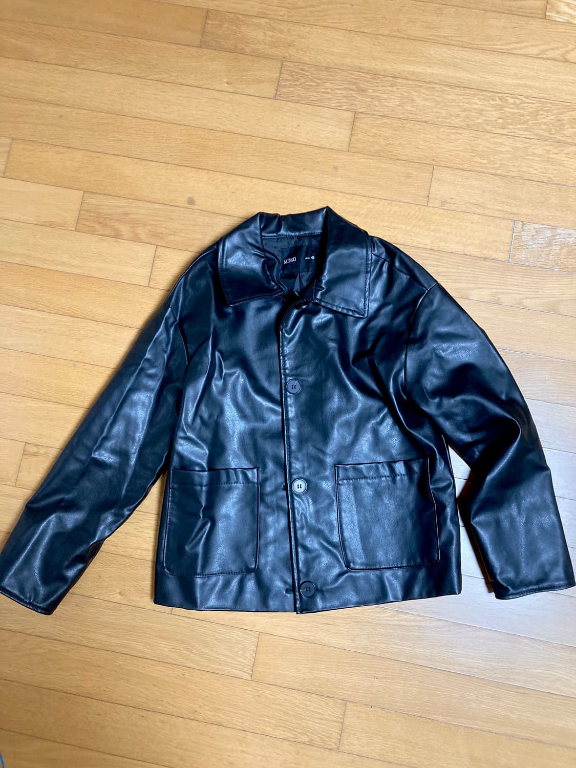 미쏘 레자 가죽 자켓 상품이미지2