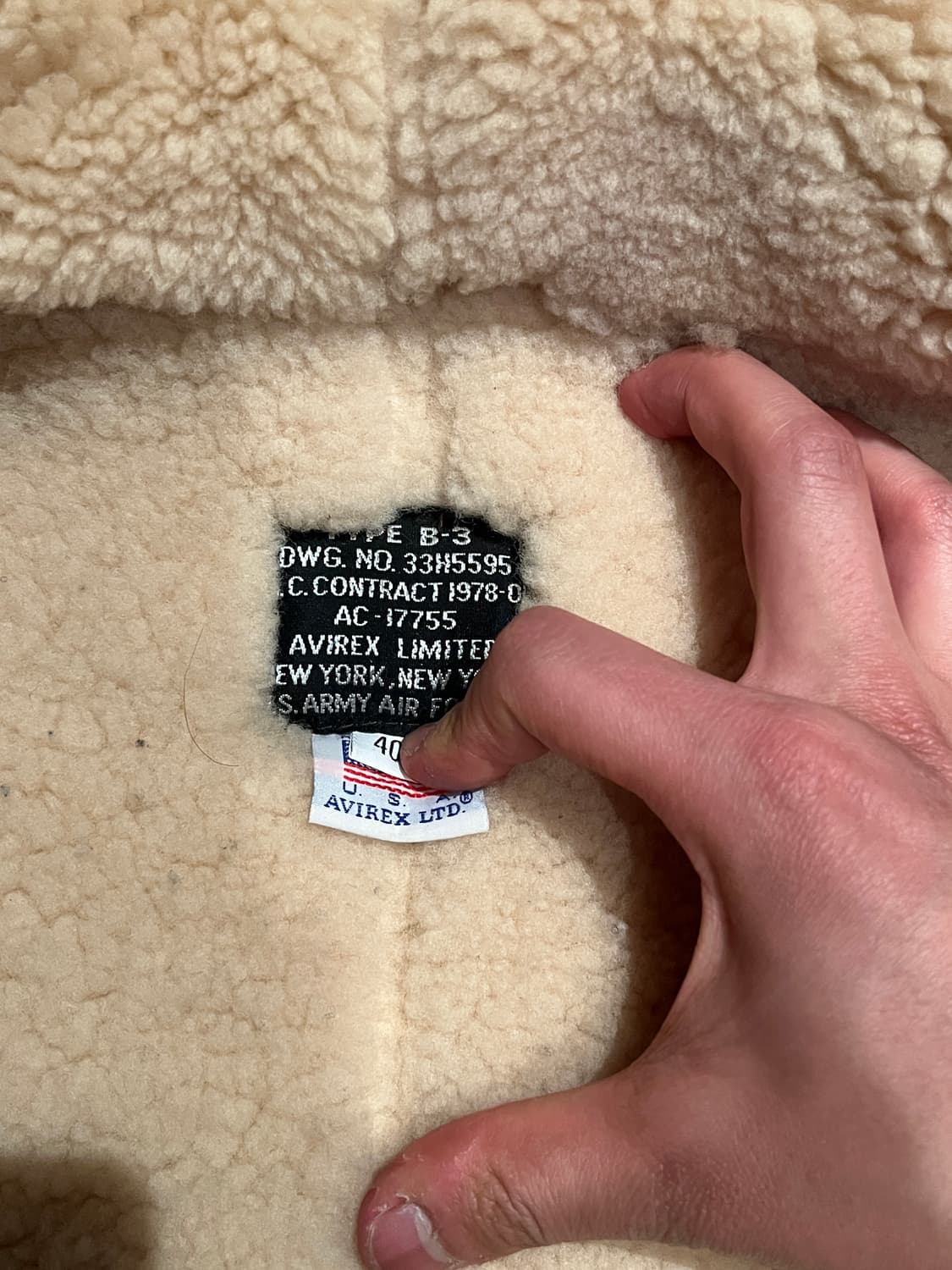 아비렉스 b-3 40사이즈 상품이미지7