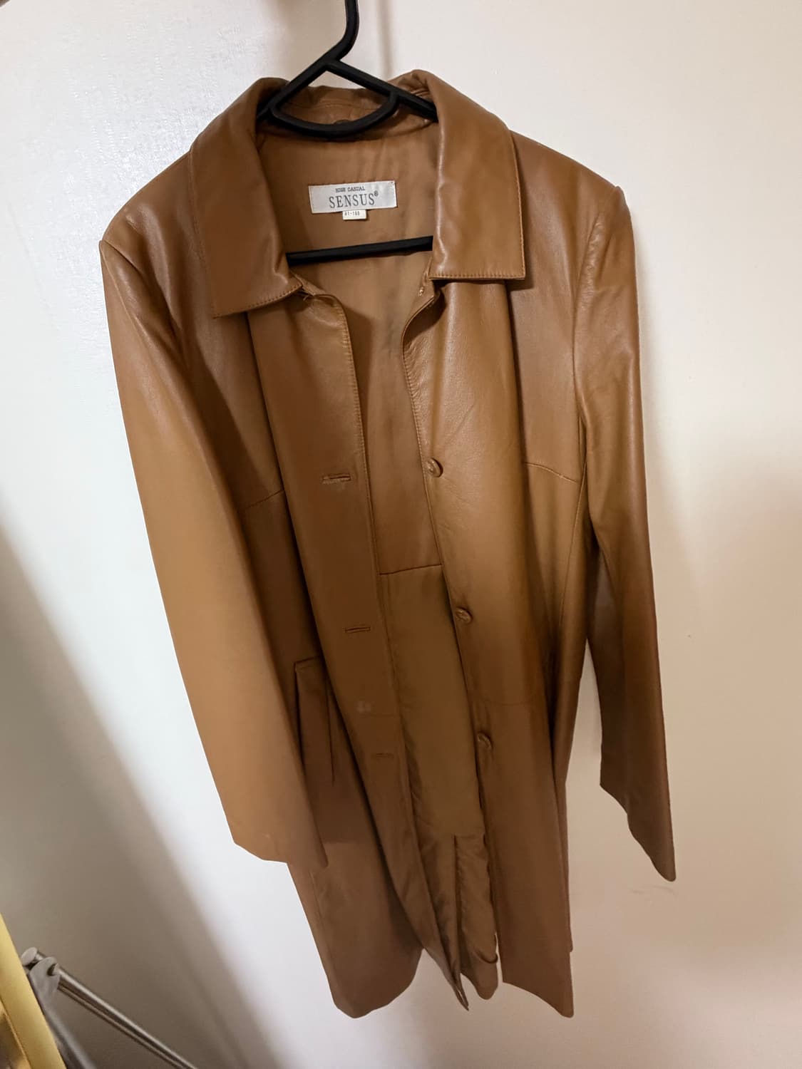 센서스 가죽코트 브라운 상품이미지1