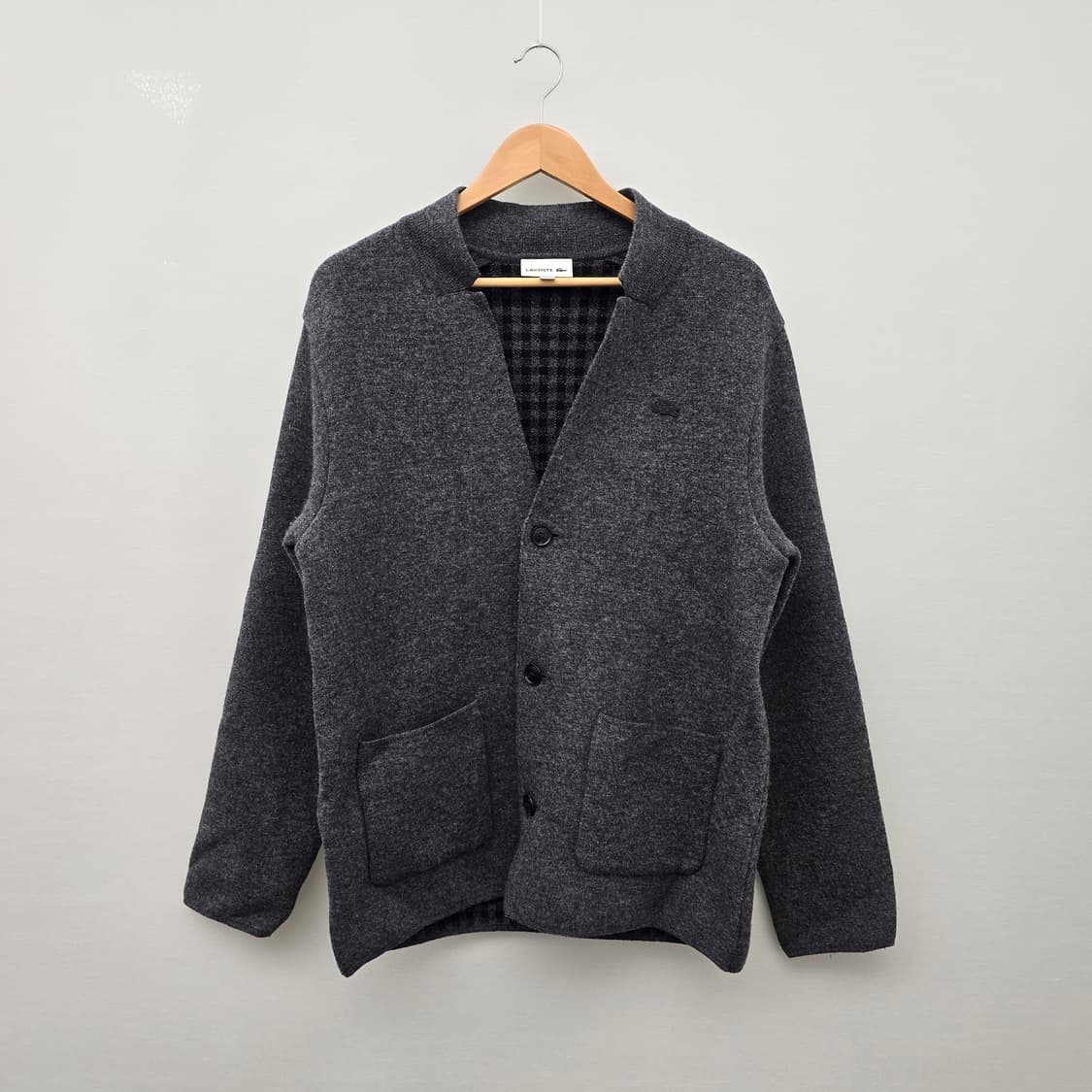 라코스테 차콜 그레이 가디건 상품이미지1