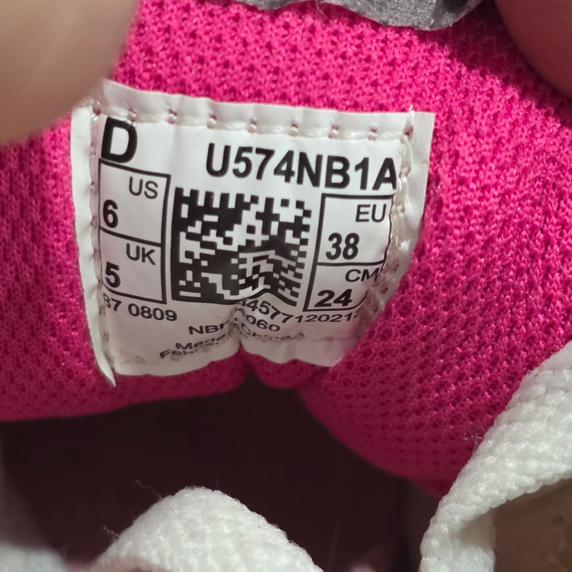 2q-30:뉴발란스 574 그레이 핑크 (24cm) 상품이미지9