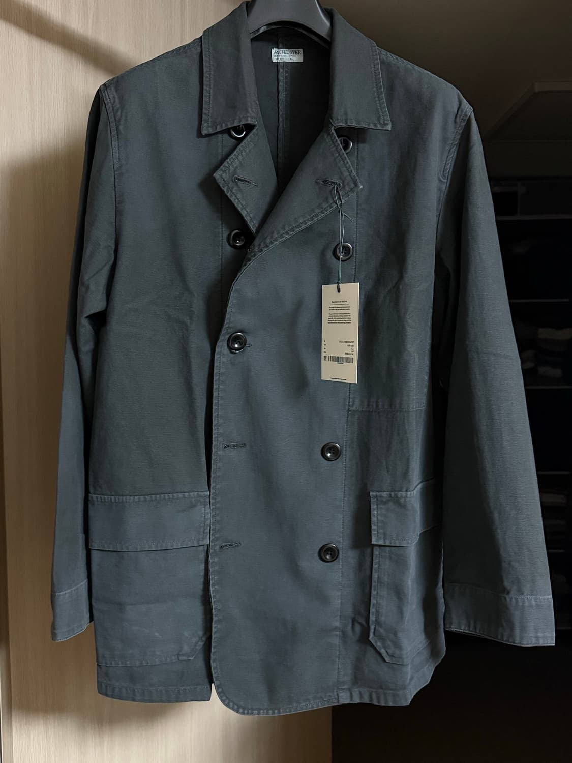 비헤비어 프렌치 자켓 DYED C/L FRENCH DB JACKET 상품이미지1