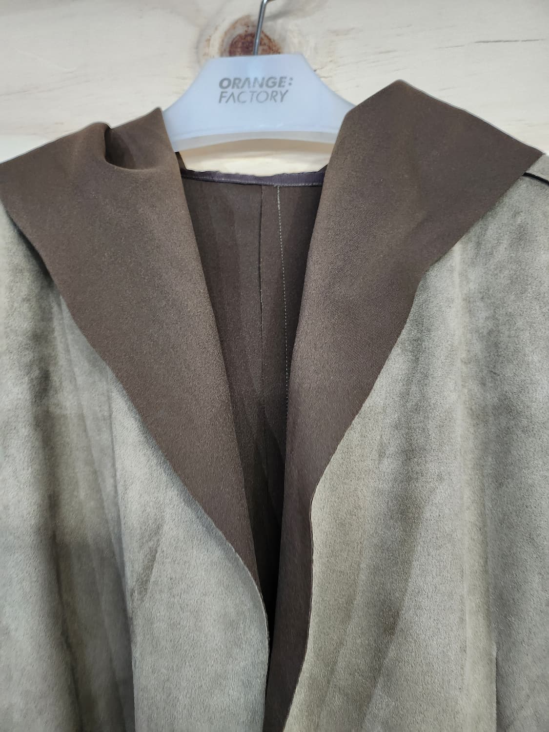 1096) 자라 ZARA 스웨이드 후드 롱 코트 상품이미지3