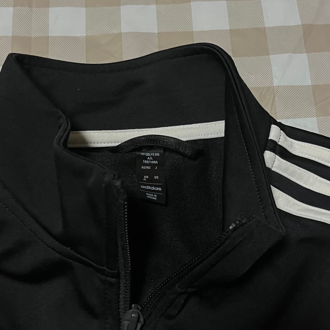 아디다스 져지 블랙 XL 검정 트랙탑 집업 삼선 Y2K 상품이미지2