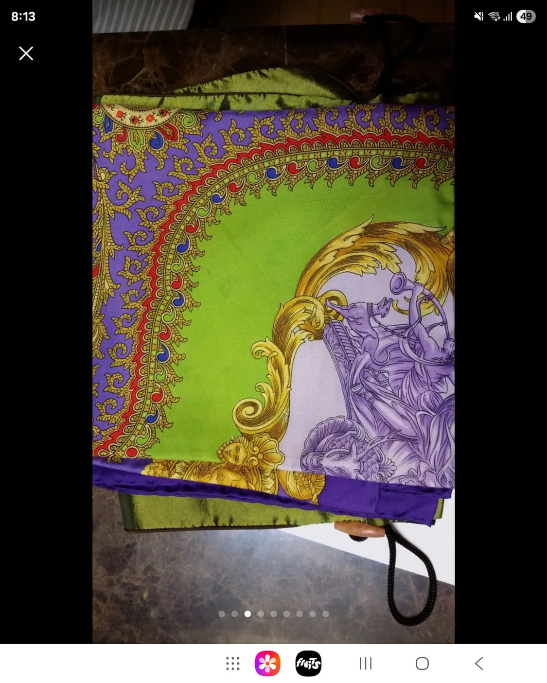 지아니 베르사체 실크 스카프 정품 새상  상품이미지4