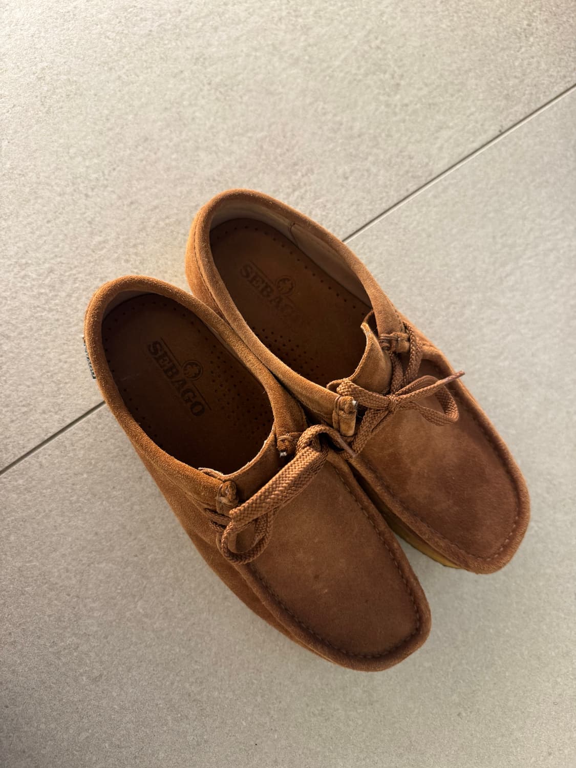 세바고 스웨이드 모카신 260mm 사이즈미스로 1번착용 상품이미지2