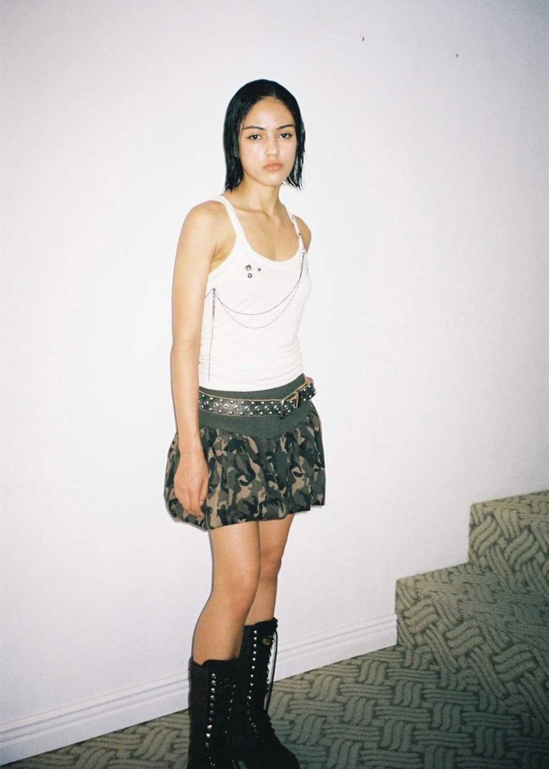 Paster camo balloon skirt 상품이미지2