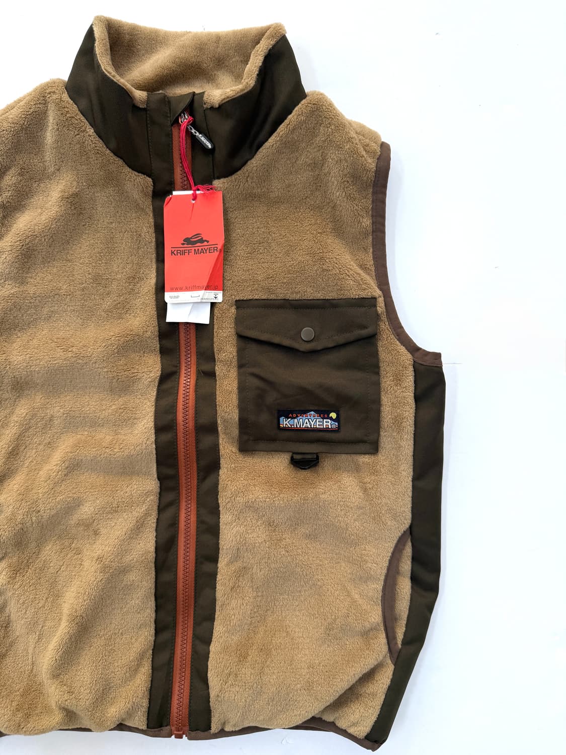 KRIFF MAYER 베이지 플리스 베스트 상품이미지2