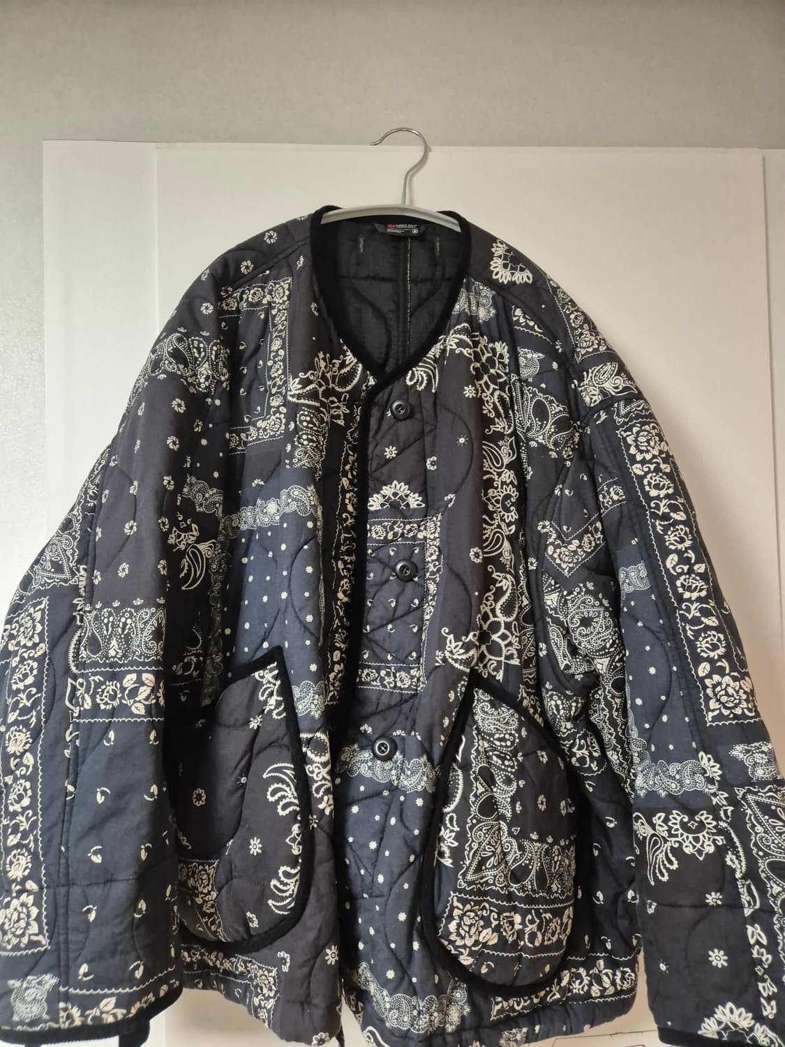 24 비이커 페이즐리 퀼팅 리버시블 패딩 자켓  상품이미지1