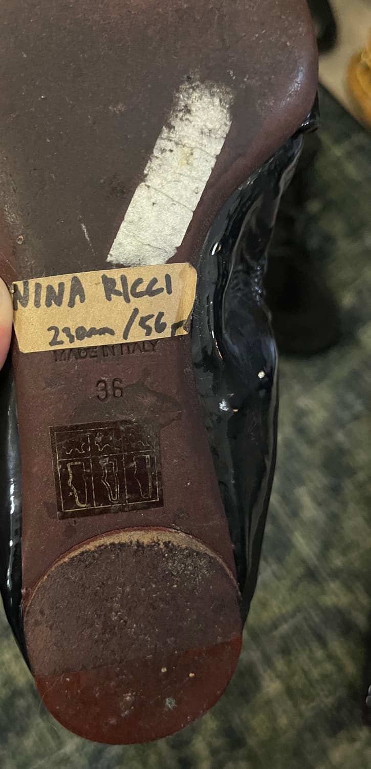 Nina Ricci 니나 리치 빈티지 플라워 꽃 플랫슈즈 셔링 신발 상품이미지3