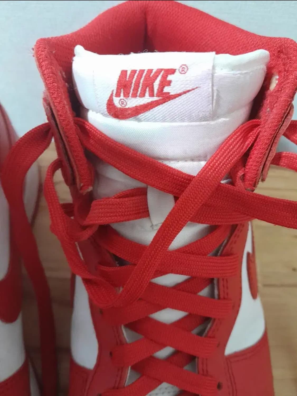 나이키 조던 덩크 하이 빨/흰 상품이미지7